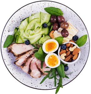 ketogenic-diet-buddha-bowl-dish-with-meatloaf-chic-DR67PNF.png